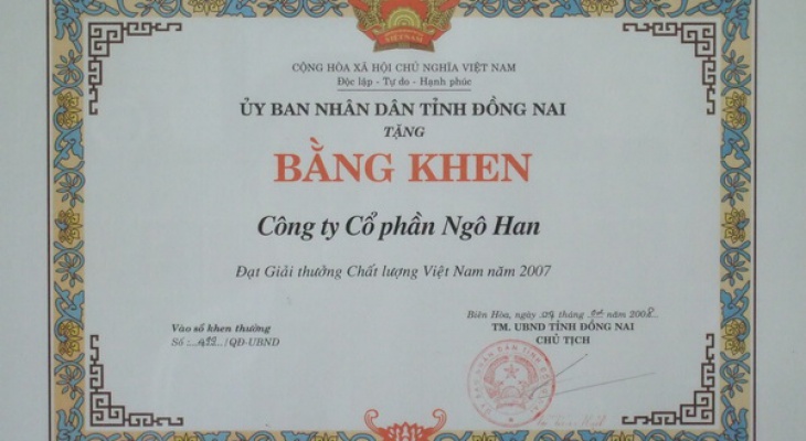 BẰNG KHEN